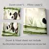 Panda bamboo design. Bedding Duvet cover sets Duvet covers Pillowcases gifts (1 * Duvet Cover 2 * Pillowcases, without duvet insert)