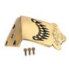 8 String Mandolin Tailpiece Feather Pattern Excellent Metal Bronze Color Mandolin Tailpiece