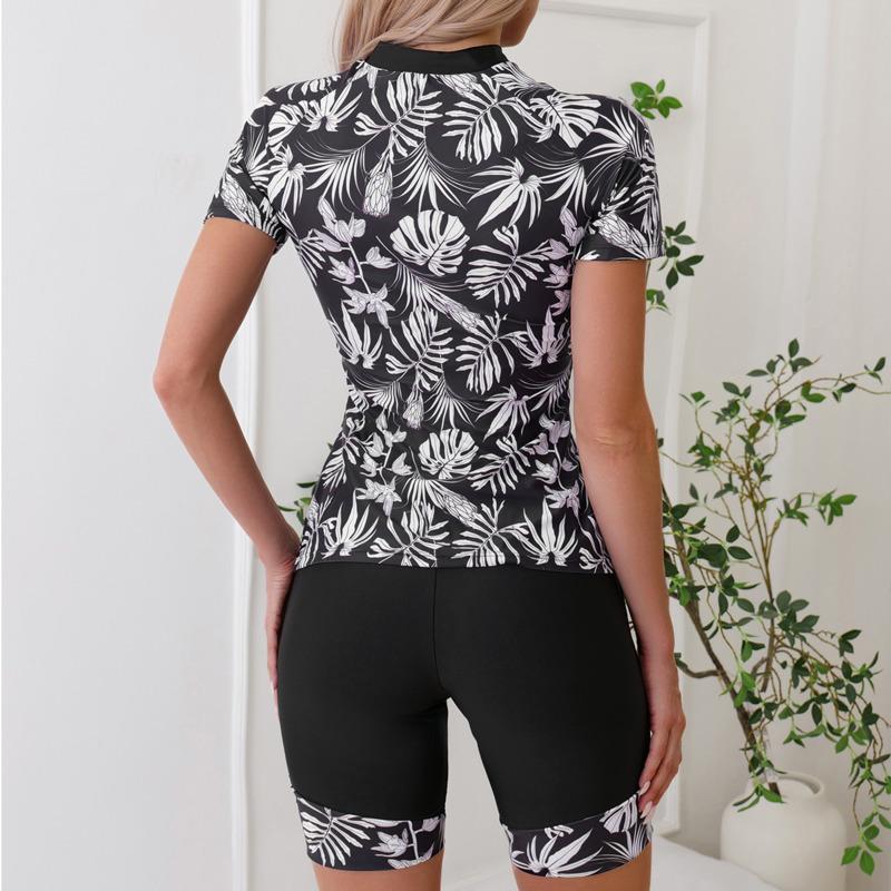 Новый принт Раздельные купальники Танкини Комплект Женская купальная одежда Спортивная пляжная одежда Купальники из двух частей Бассейн Женский купальный костюм 2025