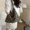 New Korean Style Korean Style Leopard Pattern Floral Cloth Bag Printed One-shoulder High-value Student One-shoulder Oblique Straddle Tote Bag