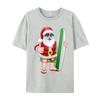 Cool Santa Surfboard Shades Cartoon Comfortable T Shirt Company Cool Cotton Fabric Men T Shirt Hip Hop Tee Shirts Wholesale