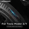 LUCKEASY For Tesla Model 3 -2023 Car Mudflaps Model Y Mud Flaps Car Exterior Accessories Front Rear Fender Protective Fender