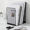 Hollow Simple Book Stand Anti-slip Desktop Bookshelf Nordic Style Document Holder Newspapers