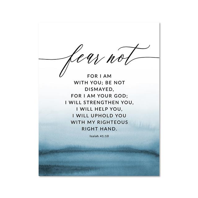 Христианские настенные картины Псалом 121 Стих из Библии Цитата Картина на холсте Священное Писание Настенные художественные принты Подарок на крещение Вера Плакат Декор Без рамки