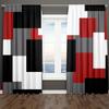 Абстрактные геометрические красные шторы на окна, бесплатная доставка, жалюзи для гостиной, детской спальни, ванной комнаты, кухни, двери, домашнего декора, 2 шт.