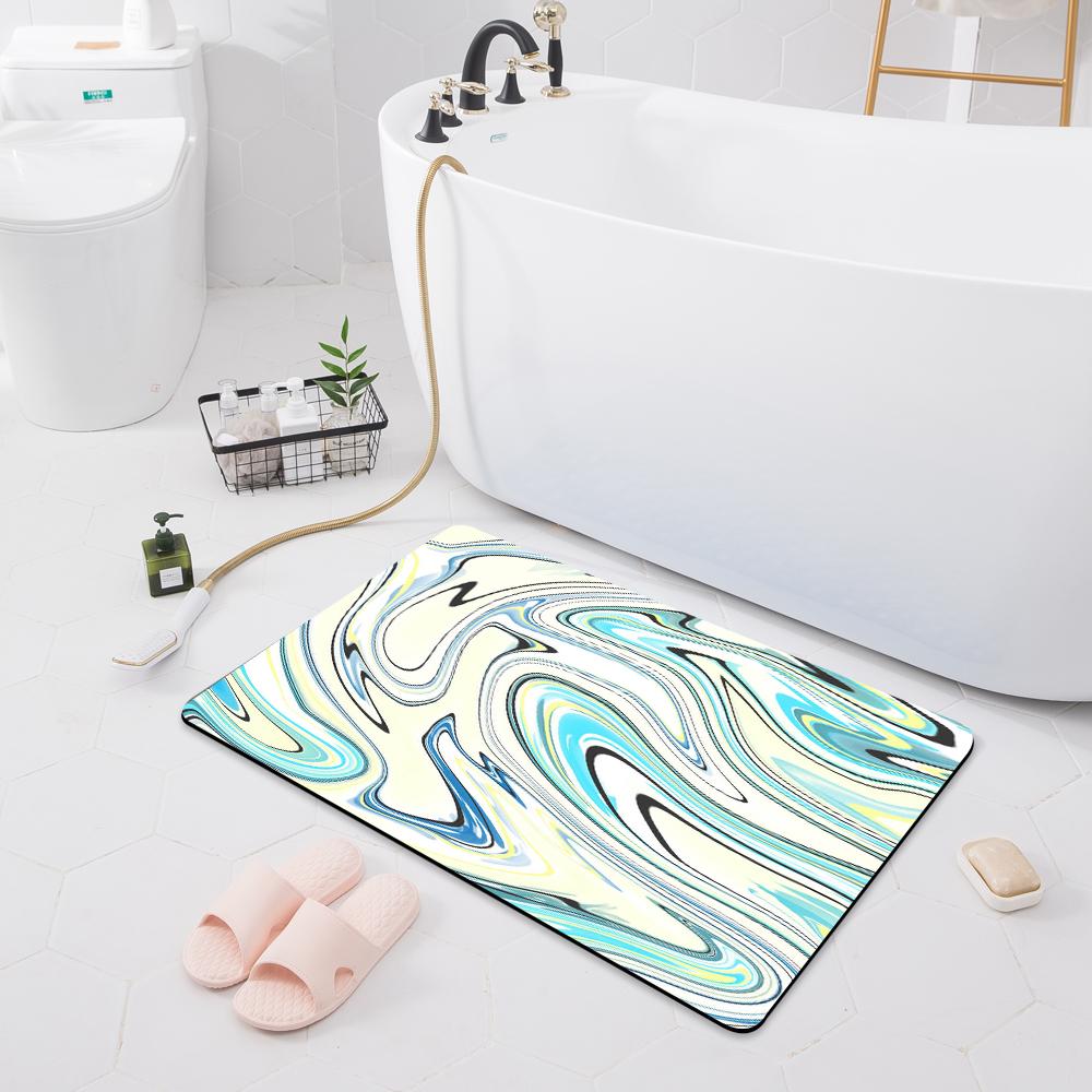 Non-slip Absorbent Mat Entry Door Mat Bathroom Shower Carpet Home Bathroom Bedroom Floor Kitchen Carpet