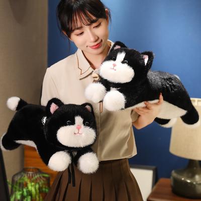 Милая кошка декоративная подушка плюшевая игрушка кукла котенок черная кошка спящая кукла детская успокаивающая кукла
