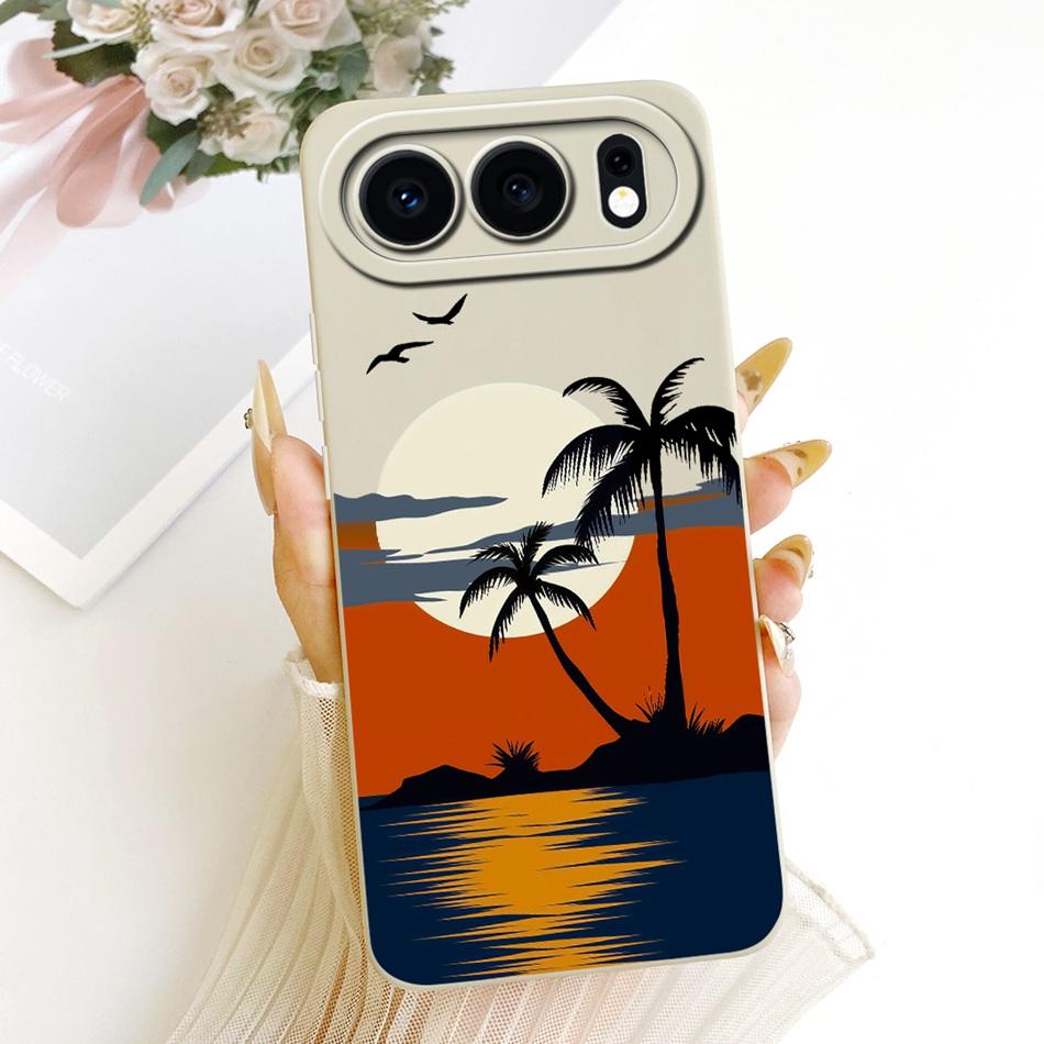 For Honor 500 5G 2026 Fashion Dusk Beach Painting Phone Case For Honor 500 MEY-AN00 Soft Silicone Covers Bumpers