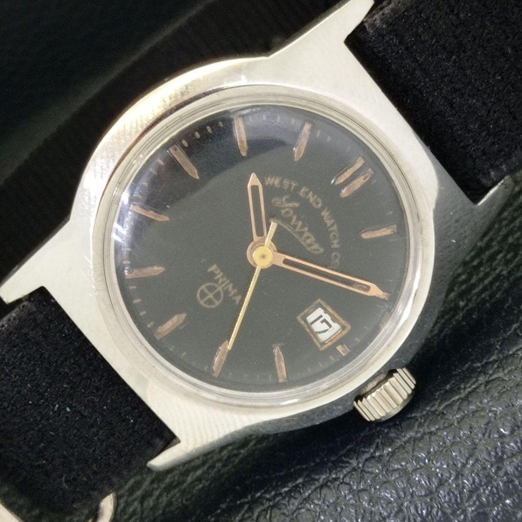 Б/У часы WEST END WATCH CO с ручным заводом SWISS BOY с черным циферблатом a432788-2