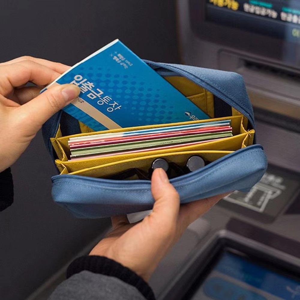 Кошелек для хранения сертификатов и банкнот, сумка для хранения монет, косметичка для хранения кабелей, сумка для банковской книжки