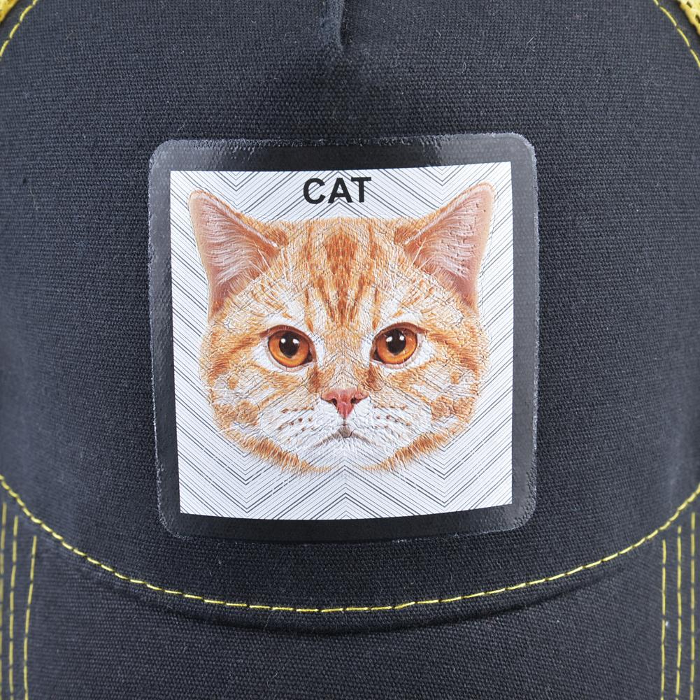 Snapback сетчатые шляпы, летняя бейсболка с кошачьей нашивкой, бейсболки, женская уличная шляпа с козырьком дальнобойщика
