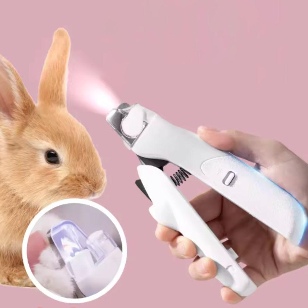 With LED Pet Nail Clipper High Hardness Splash Guard Dog Toenail Trimmer Spring Design Labor-saving Pet Nail Cutter