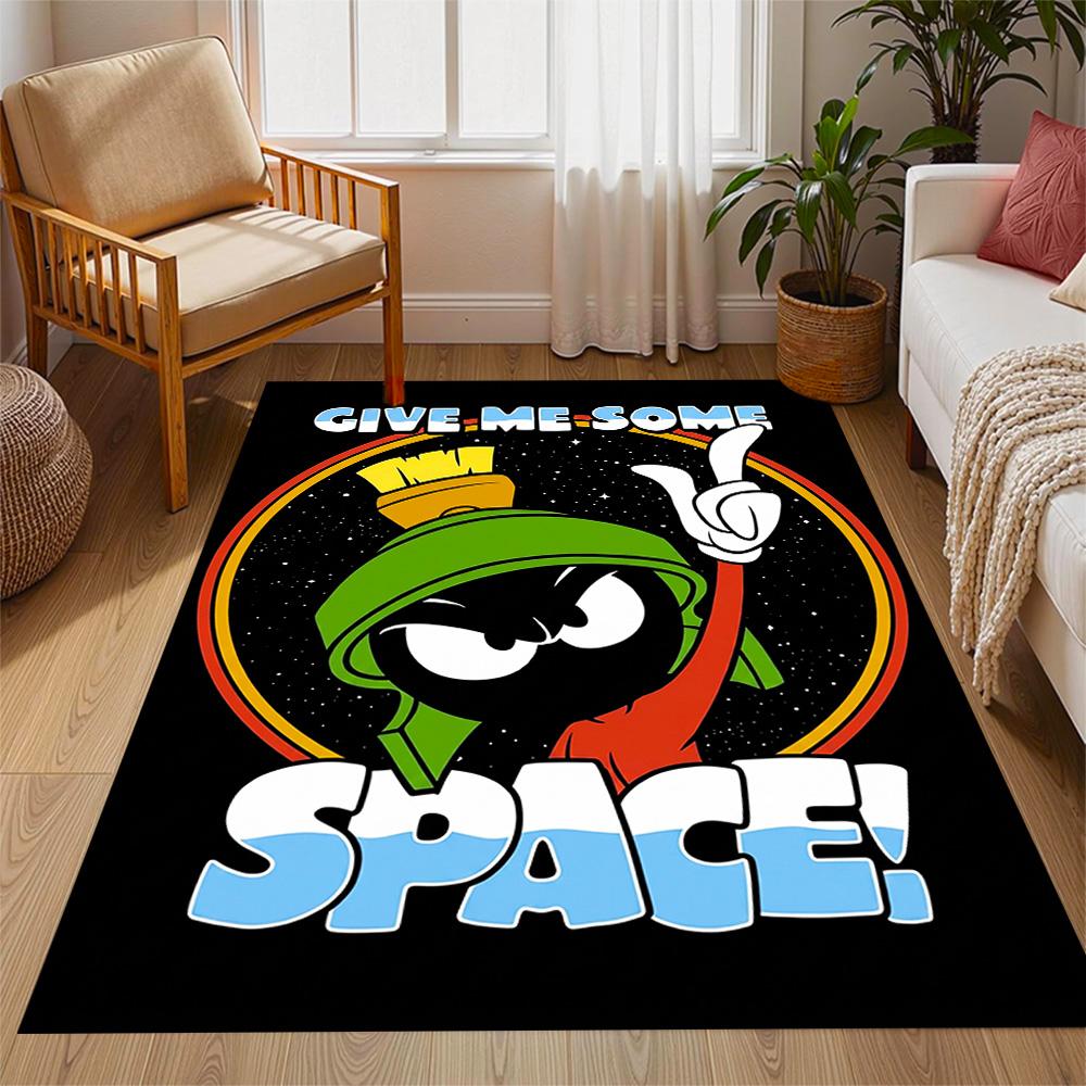Space Adventure With Friends Themed Anti-Slip Rugs - Polyester Home Decor, Suitable for Bedrooms, Living Rooms, Doorways, Studios, and Decorations