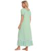 Pajamas for Women Short Sleeve Night Sleep Dress Comfy Loose Casual Lounge Wear Spring Summer Autumn Nightgowns