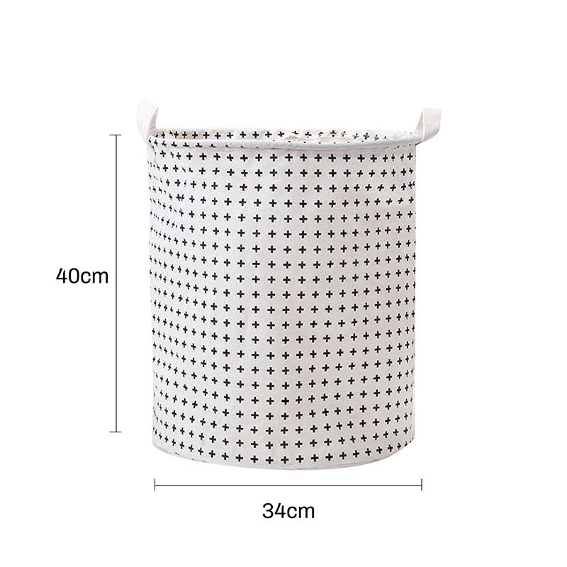 Большая корзина для белья, водонепроницаемая корзина для хранения грязной одежды, корзина для игрушек, хлопковая льняная ткань, переносная корзина для грязной одежды, органайзер для комнаты