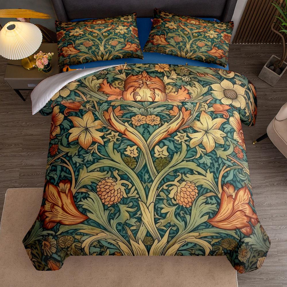 Уильям Моррис Ар-нуво The Strawberry Thieves Комплект пододеяльника Кинг Квин Дабл Фулл Твин Односпальный Размер Комплект постельного белья