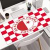 Red And White Prague Football Mouse pad, Gaming Mouse Pad, keyboard pad, Desk Decor for computer notebook Fan Gift Birthday Gift