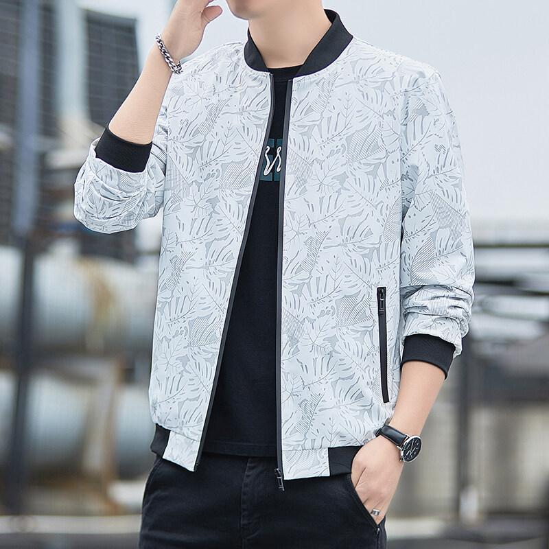 Весенняя и осенняя новая куртка мужская с воротником-стойкой повседневная куртка мужская весенне-осенняя дышащая молодежная облегающая трендовая мужская одежда