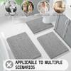 Bathroom Rugs Absorbent Machine Washable Non Slip Chenille Bath Mats Quick Dry Bathmat for Bath Shower Bedroom Door Mat