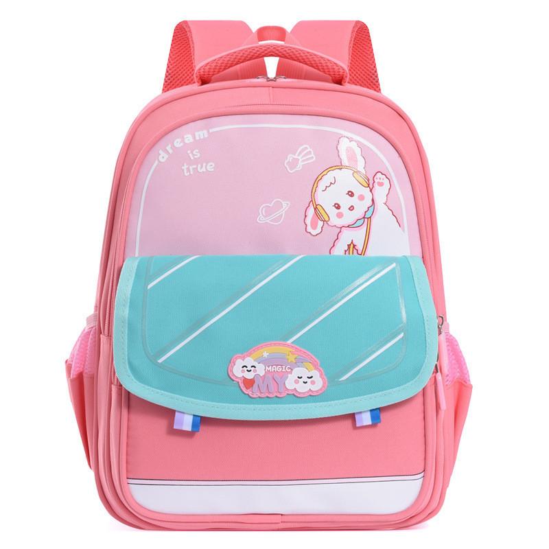 Cute Cartoon Elementary School Backpack For Kids Oxford Fabric Lightweight Design