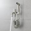 Wall Mounted Nickel Toilet Bidet Sprayer Set  Single Cold Shattaf Bathroom Sprayer Shower Bidet High Pressure Gun 304 SS