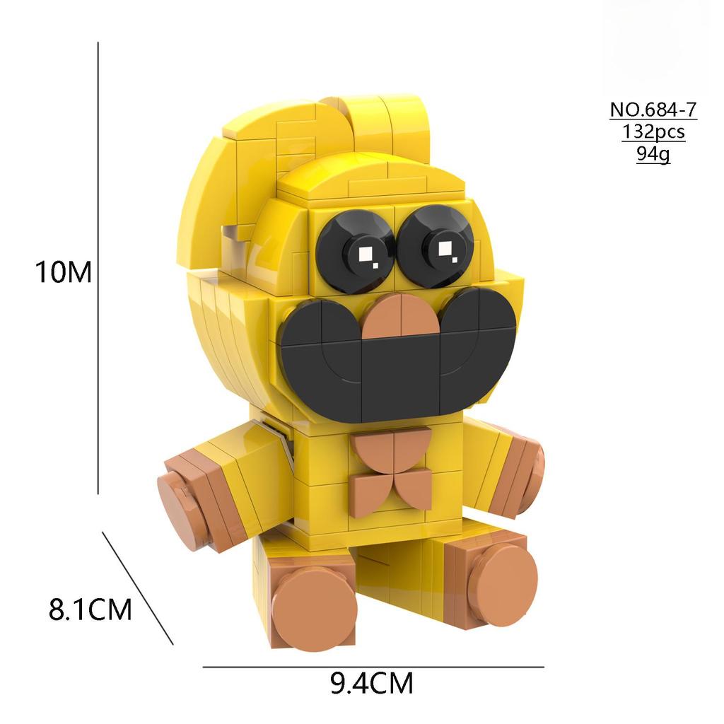 Poppy3 Улыбающиеся существа: Строительные блоки Sleepy Cat