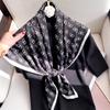 New Spring and Autumn Fashion Decoration  Twill Large Square Scarf for Women  Dual-purpose Silk Scarf Shawl  Autumn and Winter Warm Scarf