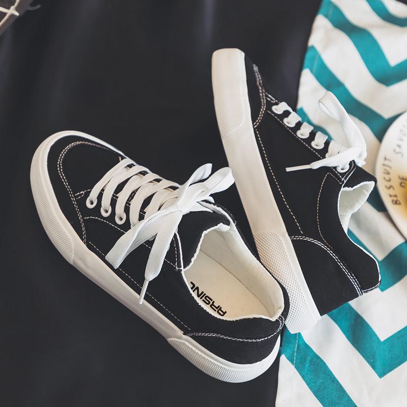 Универсальные низкие парусиновые модные мужские туфли повседневные спортивные туфли для сноубординга 2025 новые весенние модные туфли мужские черные тканевые туфли