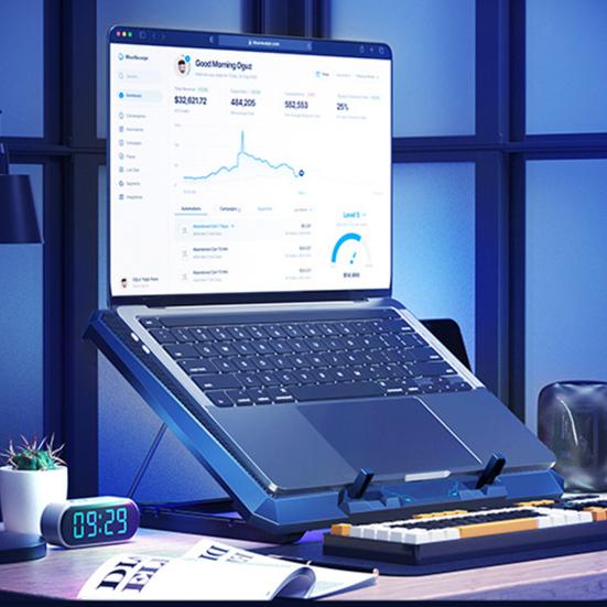 Laptop Cooling Pad Cooling Fans Height with 8 Adjustable Strong Airflow Low Noise