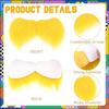 Yellow Mustache Eyebrows Set Funny Party Favors Fake Girls Elf Dress Up Props Party Makeup Ball Cosplay Costume Accessories