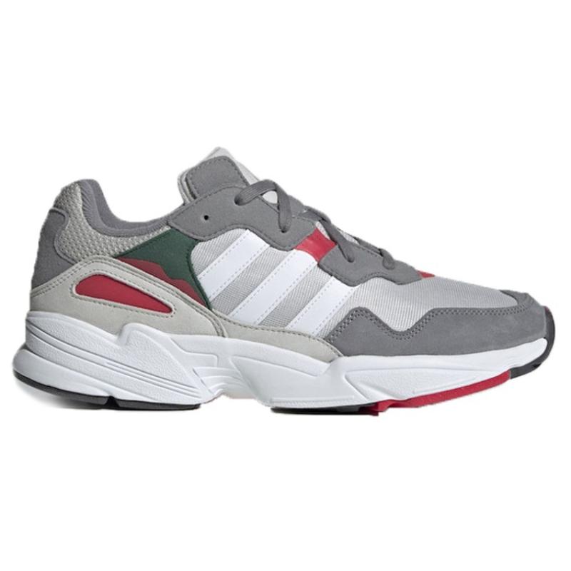 adidas Кроссовки Yung 96 серые с розовыми вставками DB2608