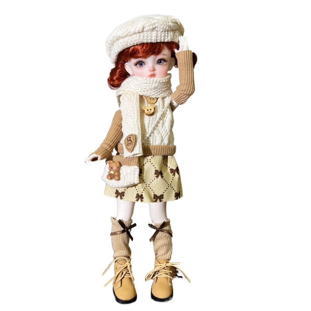 Pretty 1/6 BJD Doll Outfit Set Cute Girl Toy Gift Trendy Doll Accessories  (No Dolls and Shoes)