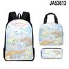 Cartoon Cinna Moroll Backpack Student School Bag Lunch Bag Pencil Bag Three-Piece Set