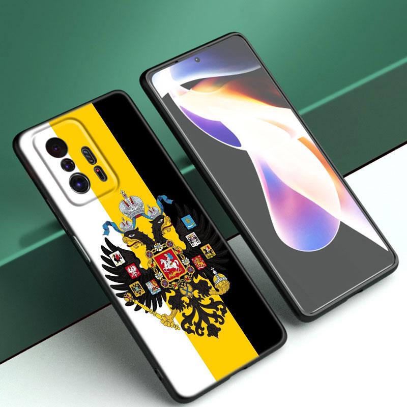 Россия Российские Флаги Эмблема Чехол для телефона Для Xiaomi Mi A2 8 9 SE Note 10 10T 11 12 Lite 9T 11T 12S 12T Pro A3 6X 12X Черная Крышка