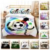 Hot Sale 3D Football Printing Comforter Duvet Cover Bedding Set Girls Home Bedclothes Single Double King Size Microfiber Soft