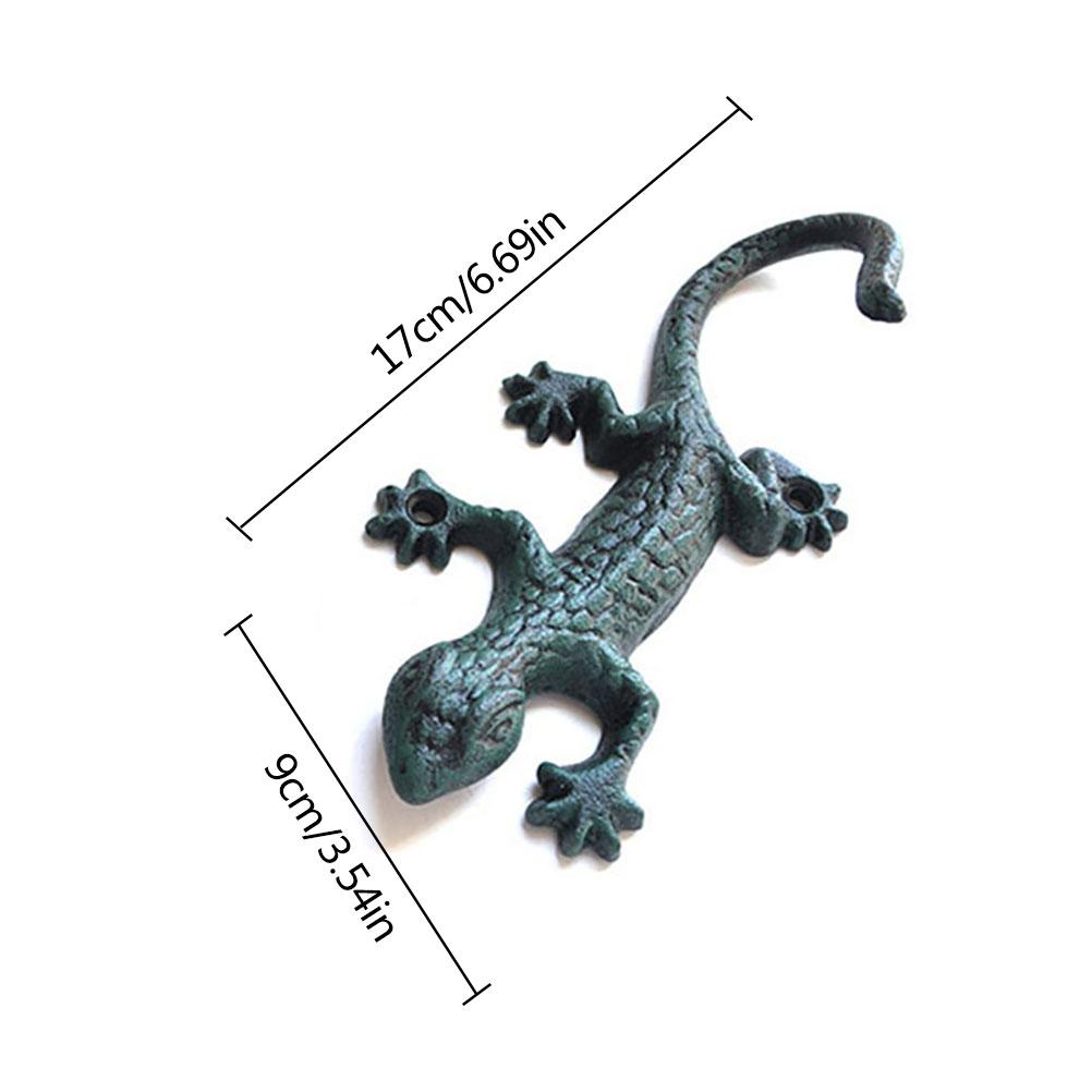 Железная вешалка для ящерицы, крючок для полотенец, вешалка для пальто, крючок для шляпы, украшение дома, гибкая вешалка