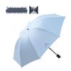 Компактный зонт с черным логотипом, автоматическое открытие/закрытие, защита от УФ-лучей, для мужчин и женщин - двойного назначения для дождя или солнца