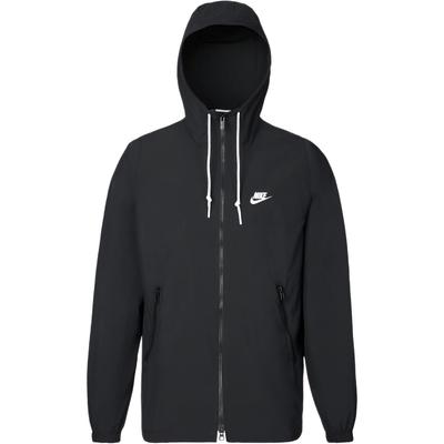 Куртка Club Woven на молнии, удобная, дышащая, для мужчин, куртки, черно-белая, FB7398-010
