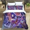 Genshin Impact Element Duvet Cover Set 3 Pieces Cartoon Bedding Set Bedroom Dormitory Soft Single Double Duvet Cover For Boys