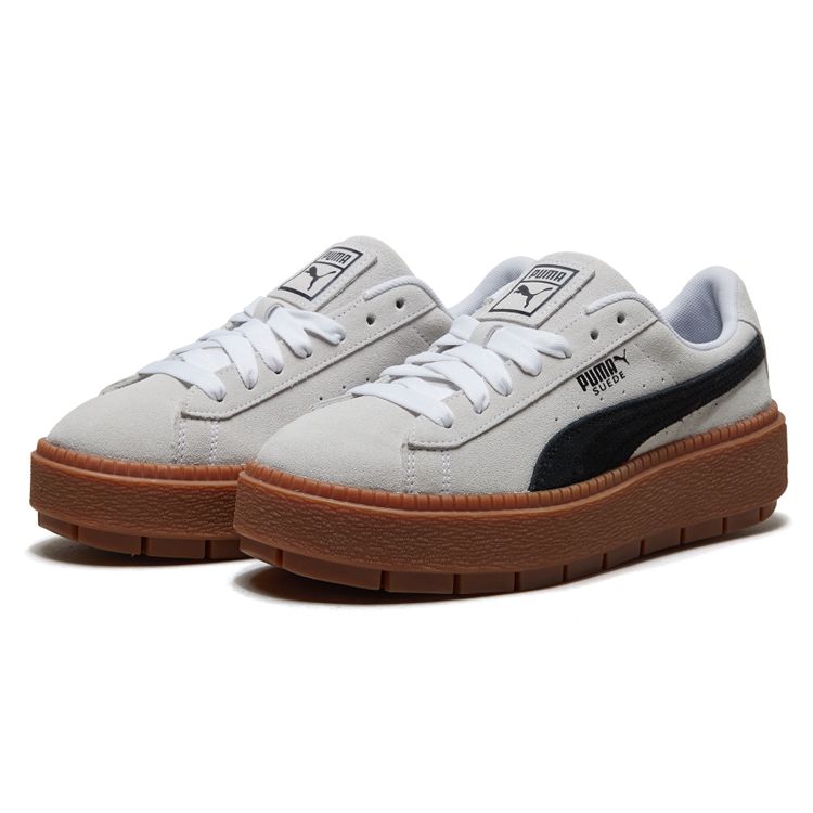 Puma Platform Trace Grey Black Gum Women Sneakers 365830-15