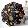 1pc Space Planets Automatic Open/Close Umbrella, Windproof, Folding Compact Umbrella with Lightweight Design for Women/Men067
