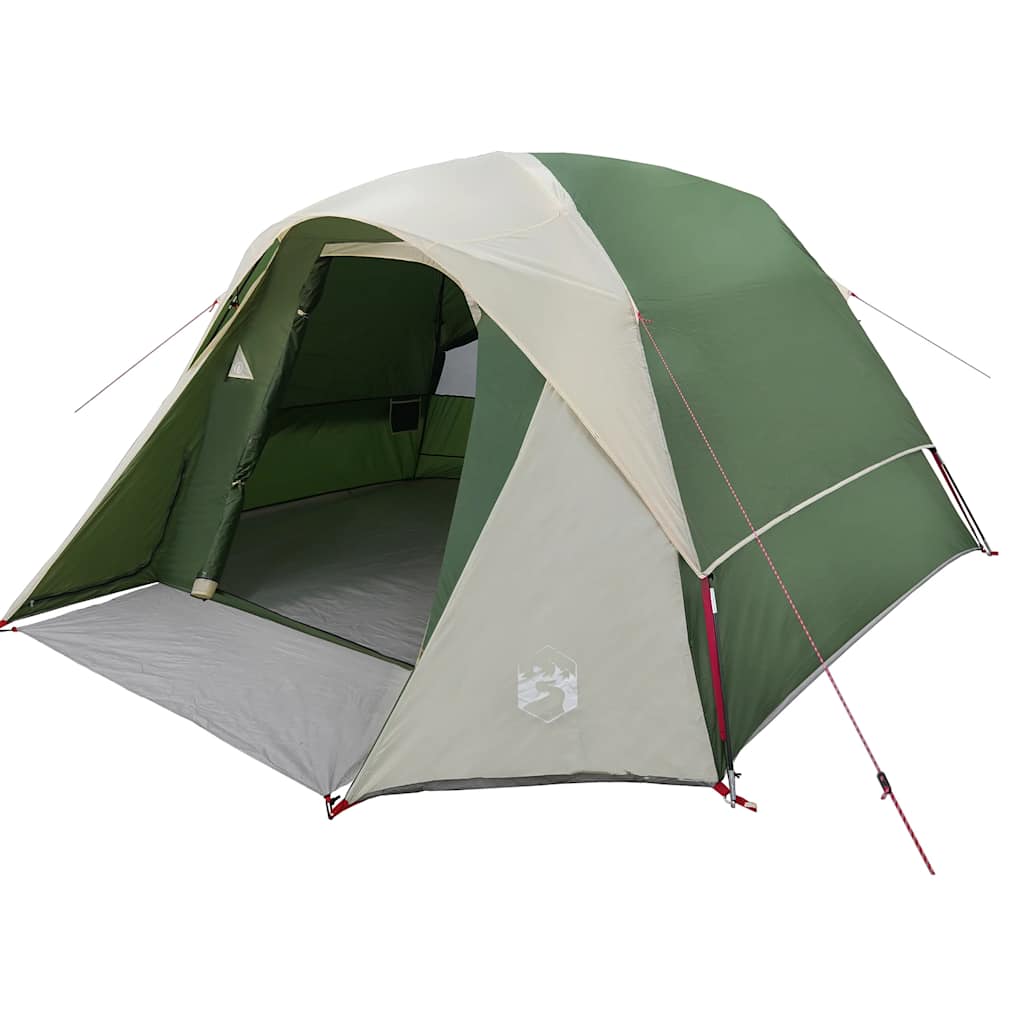 4 Person Camping Tent Green Waterproof