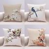 Антикварное искусство Цветок и Птица Наволочка для подушки Диван Гостиная Наволочка для подушки Автомобиль Офис Декоративная подушка Прикроватная наволочка