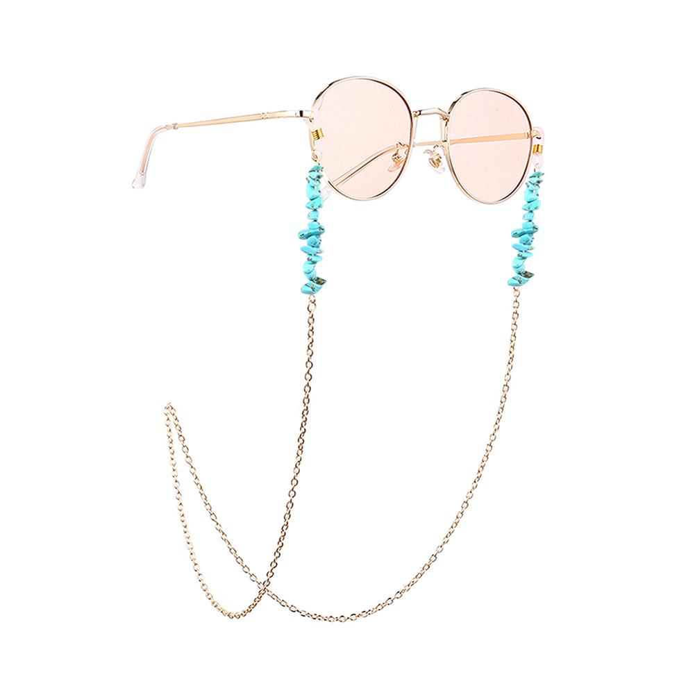 Eyeglasses Chain Retro Turquoise Vintage Metal Non-slip Glasses Chain