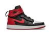 Kids' Sneakers Nike Jordan 1 High FlyEase Bred White Toe (GS) Black/Gym Red-White-Black