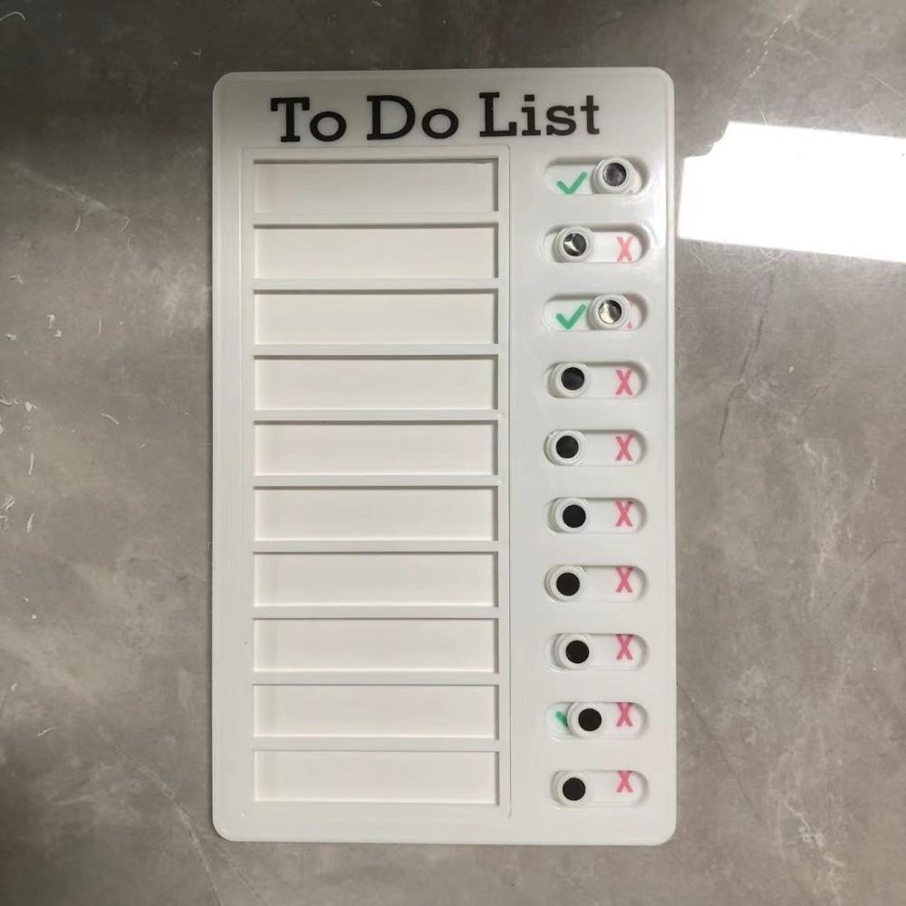 Plastic Chore Chart Reusable My Chores Checklist Board Task Tracker Planner Time Management