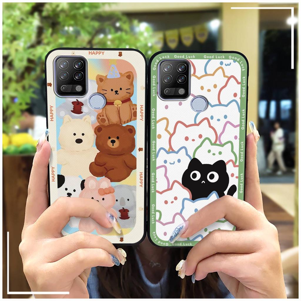 Anti-dust Silicone Phone Case For Tecno Pova/LD7 Fashion Design Cartoon Waterproof Protective Durable Back Cover Cute