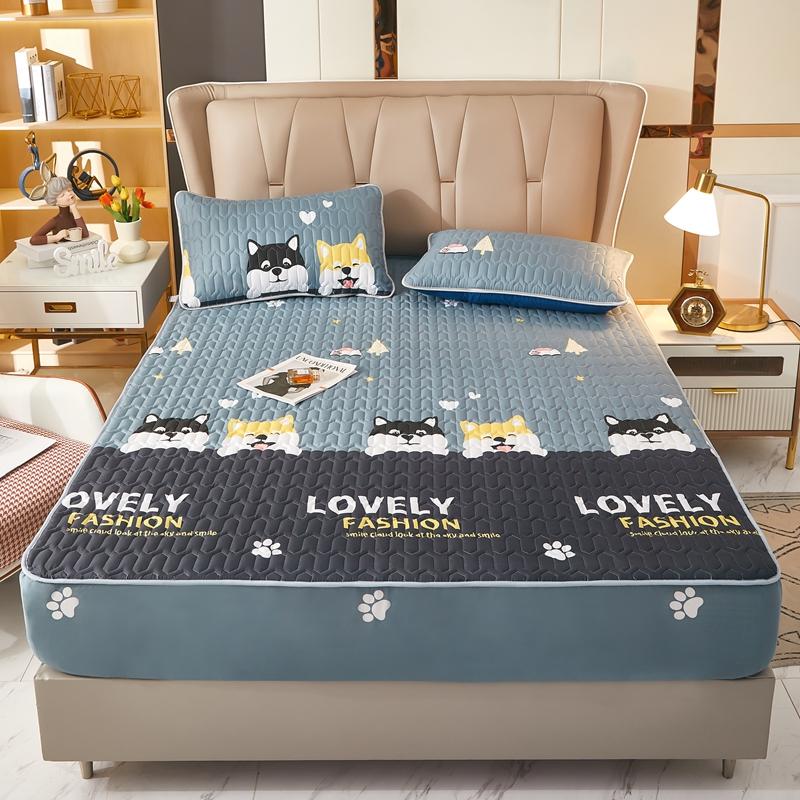 Водонепроницаемый утолщенный защитный чехол для матраса, регулируемые простыни на резинке, покрывала для кровати, антибактериальная подкладка для кровати 120x200 160x200 180x200