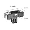 Magnetic Adapter Mount Aluminum Alloy Camera Mount Adapter Foldable Plate Base for Insta360 X5/ACE/ACE PRO/ACE PRO2