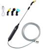 1 Set Electric Watering Sprayer Extendable Handle Stainless Steel USB Rechargeable Handheld Sprayer Wand for Garden